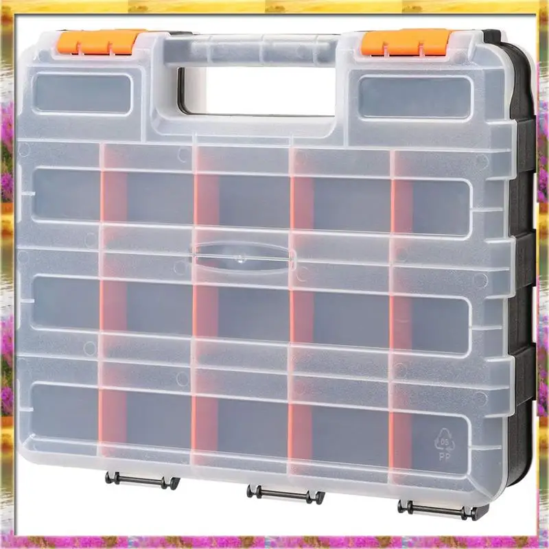【AB07 Prezzo】 1 PZ Organizzatore di attrezzi a doppia faccia Hardware Scatola di accessori per attrezzi Scatola di parti Cassetta degli attrezzi