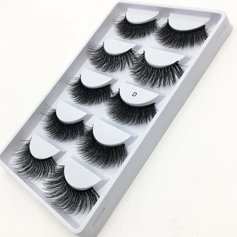 5 Pairs Mink Eyelashes 5D Mink Lashes Fake Eyelashes Natural 5d False Lashes cilios faux mink lashes faux cils