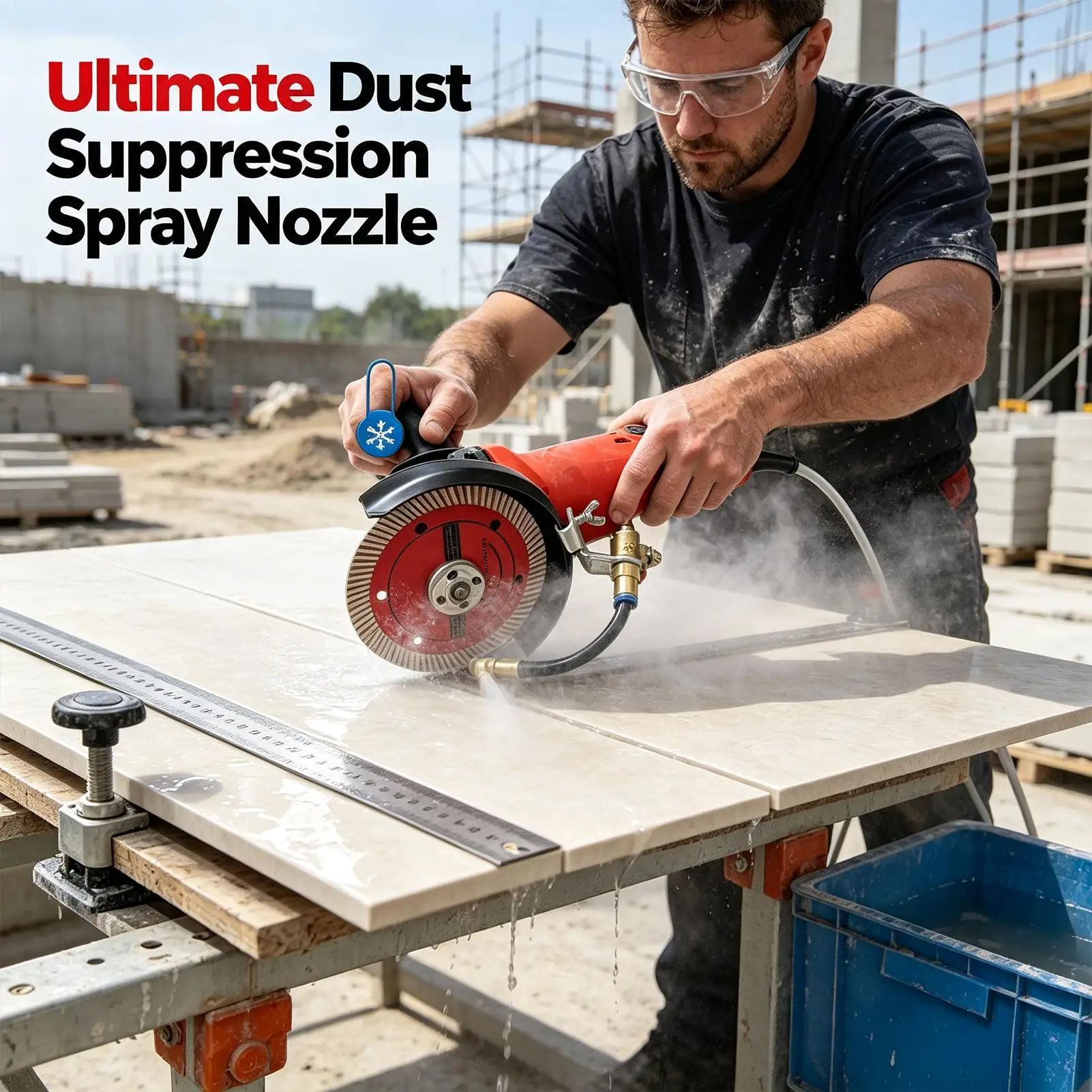 Angle Grinder Water Sprayer Dust Remover System Attachment With Brass Nozzle Universal Joint 5m Hose For Tile Stone Cutting