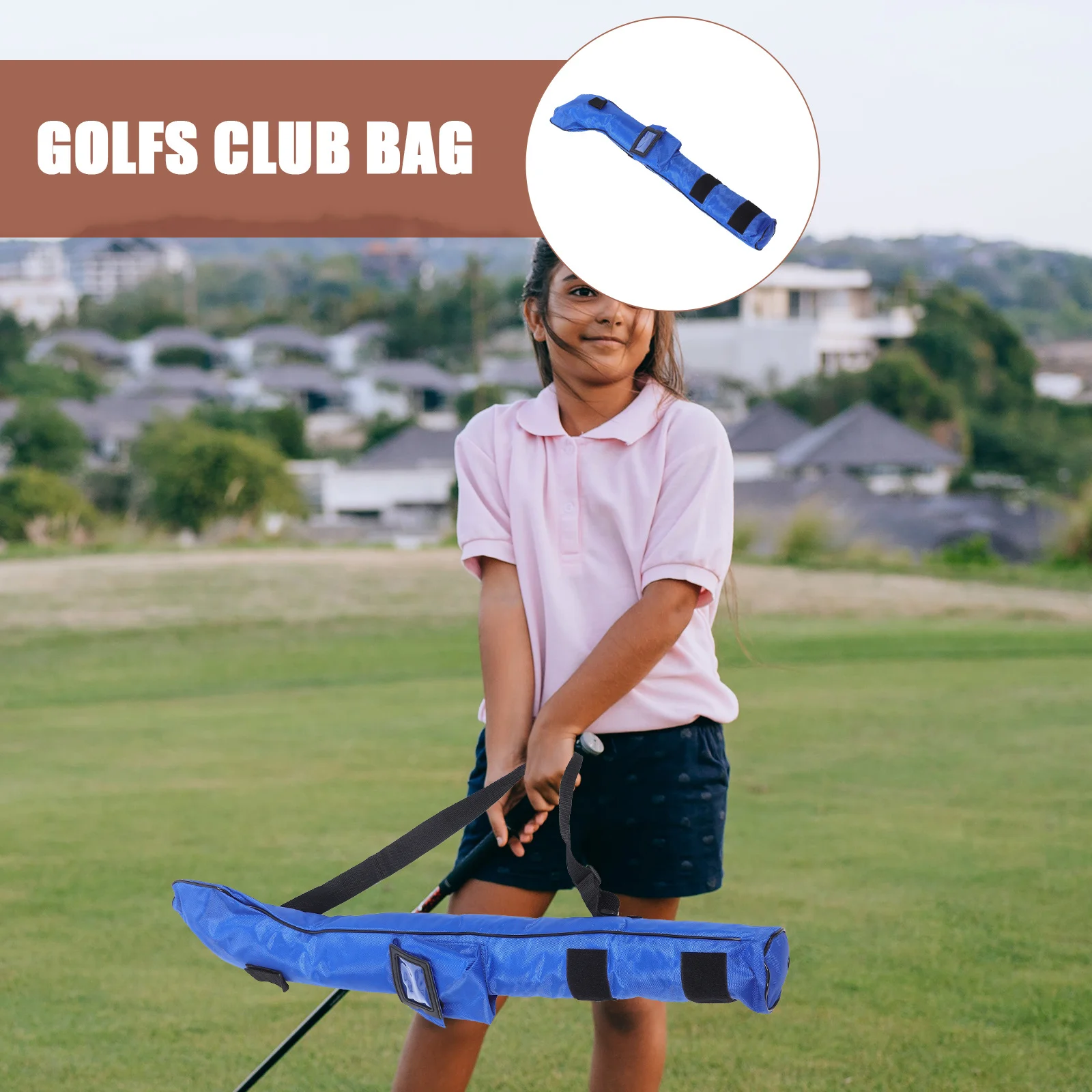Kids Golf Club Bag Fine Workmanship Waterproof Nylon Fabric Ideal for Travel and Outdoor Golf Activities Golfs Club Bag