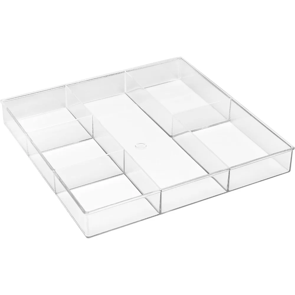 

6-Section Clear Drawer Organizer