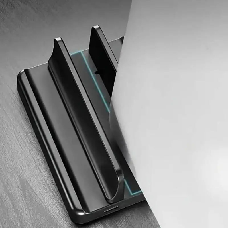 Soporte Vertical para ordenador portátil, soporte portátil de plástico para macbook/tableta/teléfono, estante de almacenamiento Universal, base para portátil, accesorio para ahorrar espacio