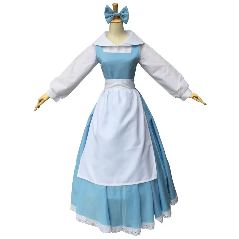 Adult  Beau And the Beast Belle Princ Skirt Maid Costume Stage Performance loween Costume Fem Cuser Faion
