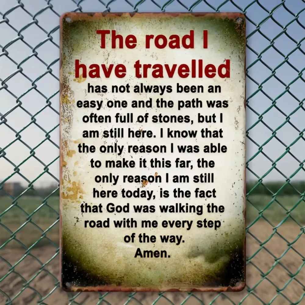 لافتة ألومنيوم عتيقة مضحكة - ملصق معدني ساخر "The Way I Walk" لمرآب الشرفة وديكور المنزل، مادة مقاومة للطقس