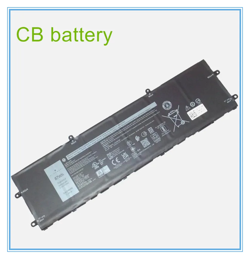 

DWVRR DWVRR 817GN 0817GN NR6MH 11.4V 87Wh 0017GN 0NR6MH Laptop Battery For X15 R1 X17 R1