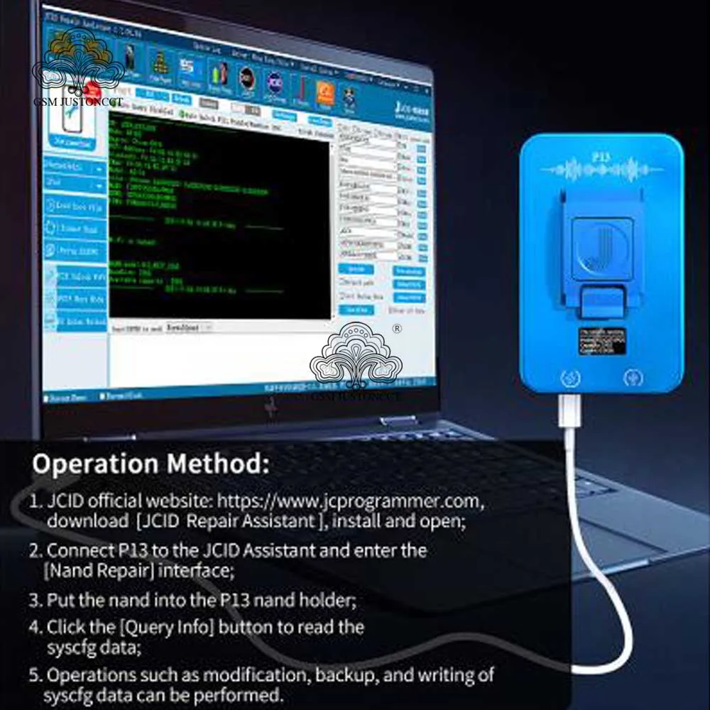 Imagem -06 - Irepair P12 Pcie Nand Programador de Disco Rígido Ferramenta de Tela Roxa Dfu para 5s13 Pro Max sn Leitura Escrita Wi-fi Desbloqueio Ibox jc P13