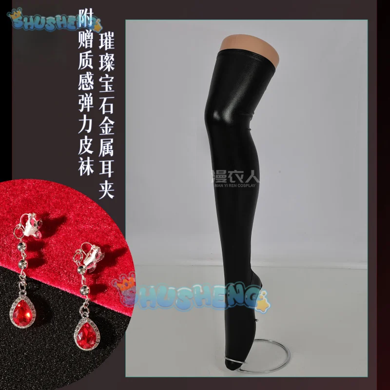 أزياء أبطال الحب والمساحة العميقة التأثيرية فستان أحمر حجاب ساحر زي سيلس لا يصدق الفاتح MC الهالوين للنساء والفتيات