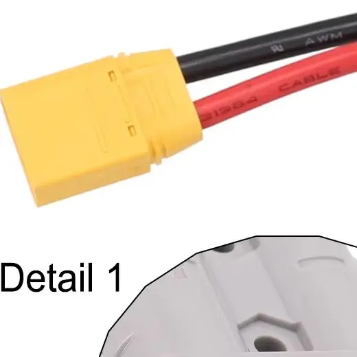 1pc 50Amp 600V 30cm 10AWG Adapter Cable Power Connectors For Anderson To  For XT90  For Test Measurement Tool Accessory
