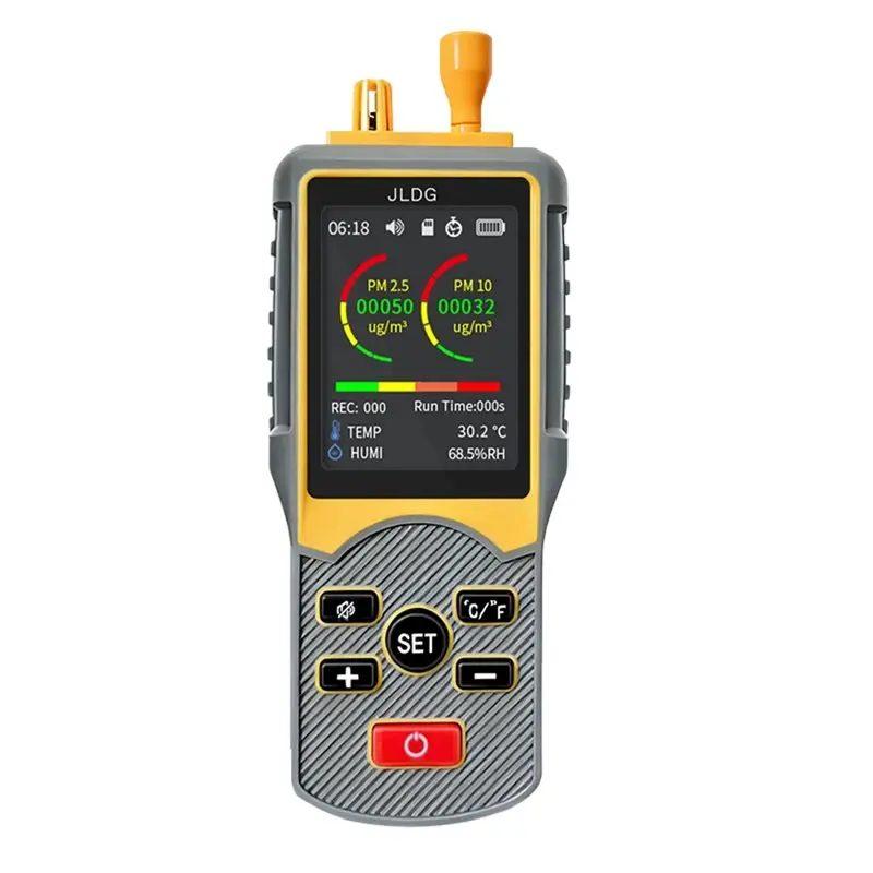 B62B Handheld Dust Particle Counter PM2.5 PM10 Air Quality Monitor 6 Channel Laser Particle Detector for Cleanroom Factory