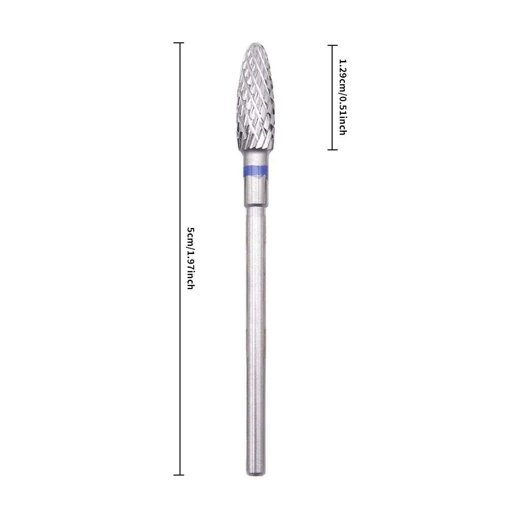 ดอกสว่านเจียร์เล็บอเนกประสงค์ 1 ชิ้น คาร์ไบด์ 2.35 มม. สำหรับเครื่องตะไบเล็บแบบหมุน อุปกรณ์เสริมสำหรับสว่านไฟฟ้า รุ่น H0413