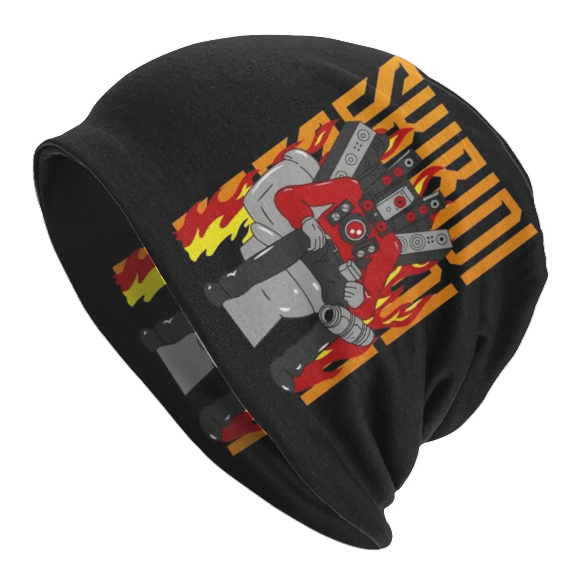 Titan Speakerman Skibidi Toilet  Beanie Cap Unisex Winter Warm Bonnet Femme Knit Hats Hip Hop Outdoor Skullies Beanies Hats For