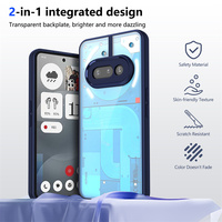 Nothing Phone 3A Case Plating Silicone Bumper Shockproof Clear Back Cover Hard Phone Case for Nothing Phone 3A Phone3A 2025 A059