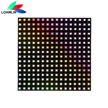 1 ~ 5 adet WS2812B RGB dijital LED Panel ayrı adresli ışık şeridi WS2812 8x8 16x16 8x32 esnek modül matris ekran 5V