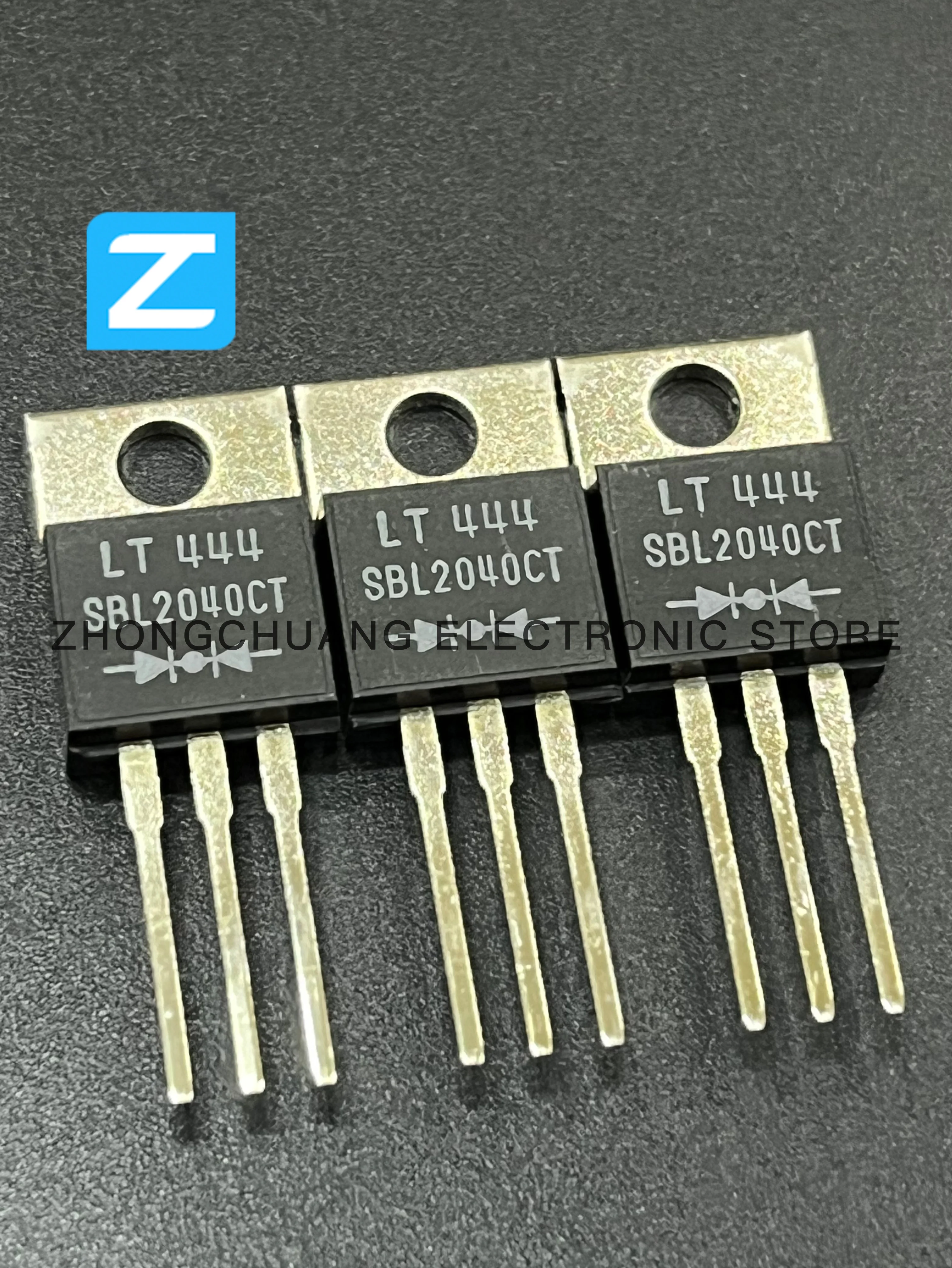 1-10PCS SBL2040CT TO-220 40V 20A SCHOTTKY BARRIER RECTIFIER ใหม่เดิม