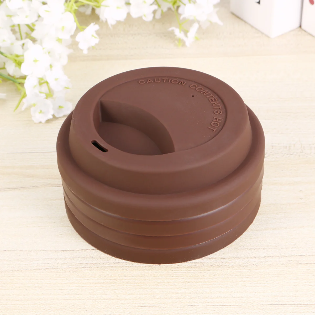 

4 Pcs Espresso Cup Silicone Lid for Dust-proof Ceramics Drink Cover Travel Water