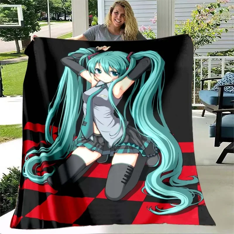

Hatsune Miku, cartoon blanket living room bedroom modern home decoration children's room soft comfortable blankets birthday gift