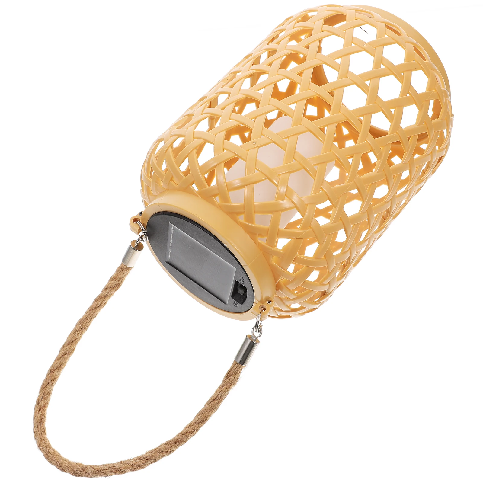 

Solar Bamboo Rattan Lanterns Outdoor Decorative Garden Lights Easy Installation Versatile Weatherproof Patio Pathway Lawn Porch