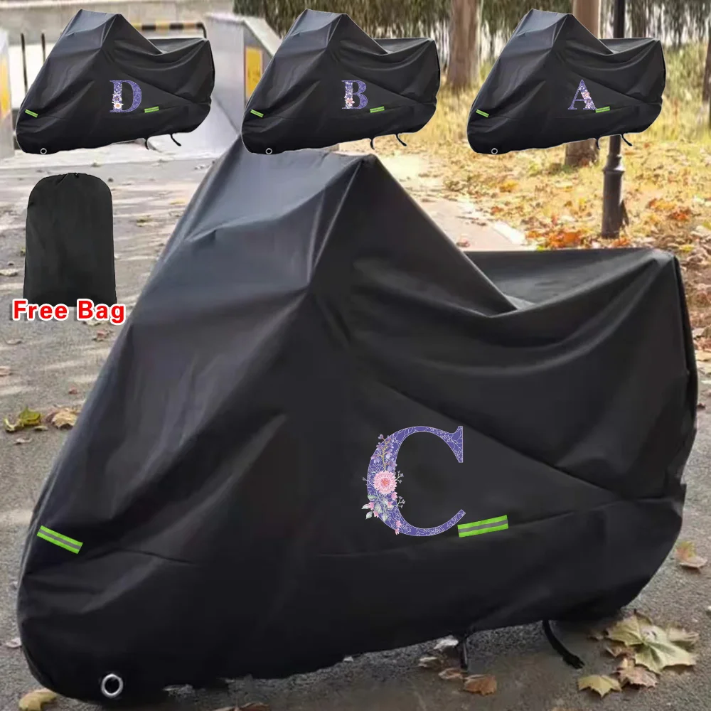 

Motorcycle Cover Bike All Season Waterproof Dustproof UV Protective Outdoor Indoor Moto Scooter Motorbike Cover Purple Series