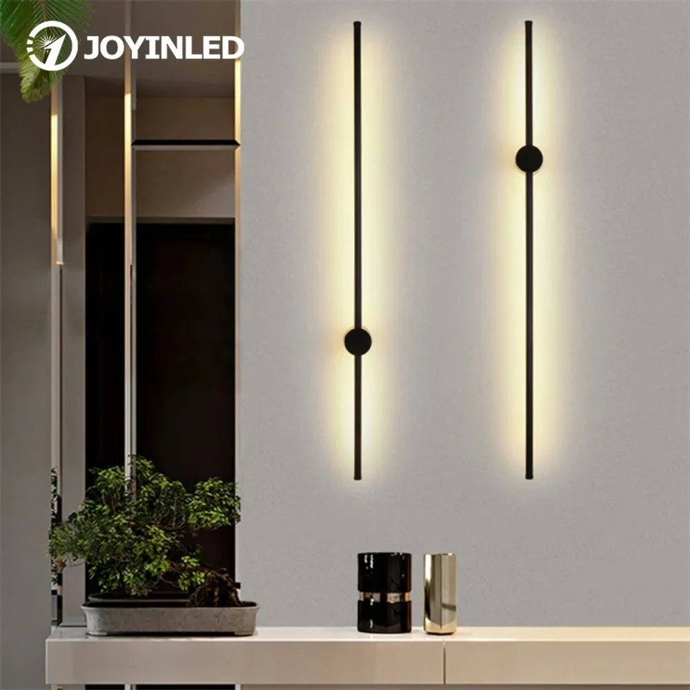 

Living room bathroom Modern Creative Personality LED Long Line Nordic Minimalist Wall Lights for home Indoor