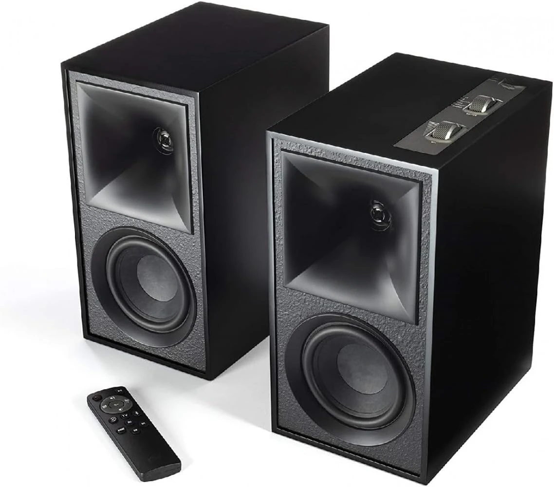 The Fives Powered Bookshelf Speakers (Matte Black)