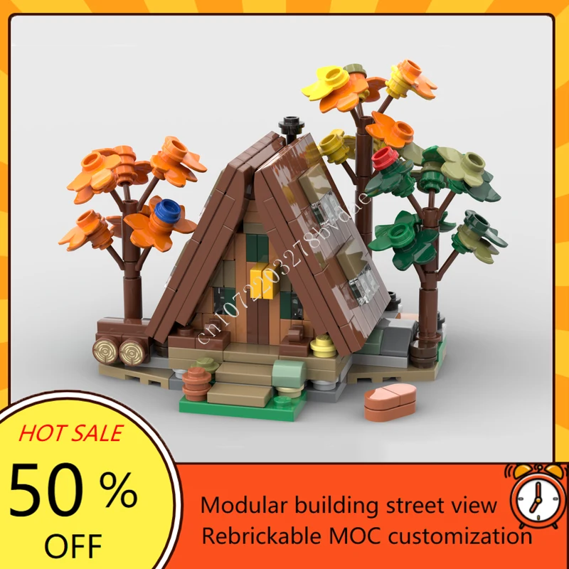 Mini Winter Mittelalterlichen und Wald Sammlung MOC Kreative street view Modell Bausteine Architektur DIY Bildung Modell Spielzeug