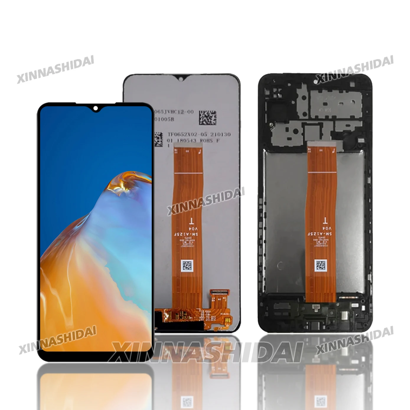 6.5 ''Para Samsung M12 M127 LCD com display de moldura Para Samsung SM-M127F/DSN Display Touch Screen Digitador Assembléia
