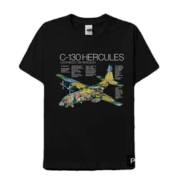 USAF C130 Hercules Transport Creative Printed T-Shirt Summer Cotton Short Sleeve O-Neck Unisex T Shirt New S-3XL