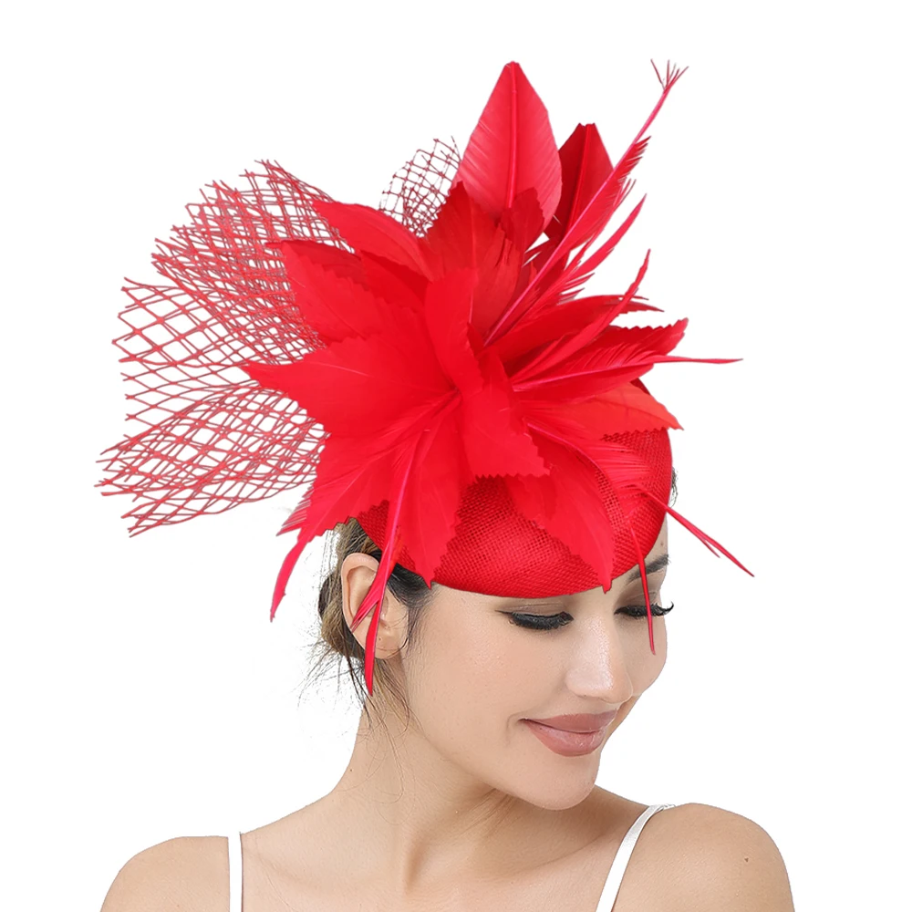 Eleganter Braut-Fascinator für Damen, schicker Blumen-Kopfschmuck mit Haarband, stilvolle Haaraccessoires für besondere Anlässe – Detail 8