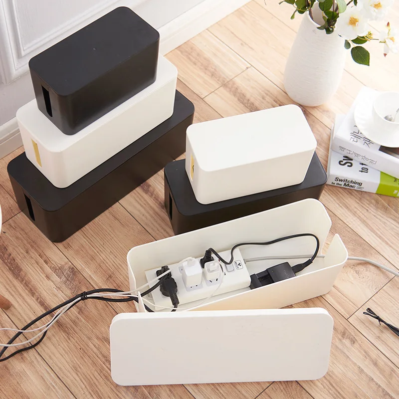 

Plastic Wire Storage Box Power Line Storage CasesJunction Box Cable Tidy Storage Box Household Necessities Desktop Organizer