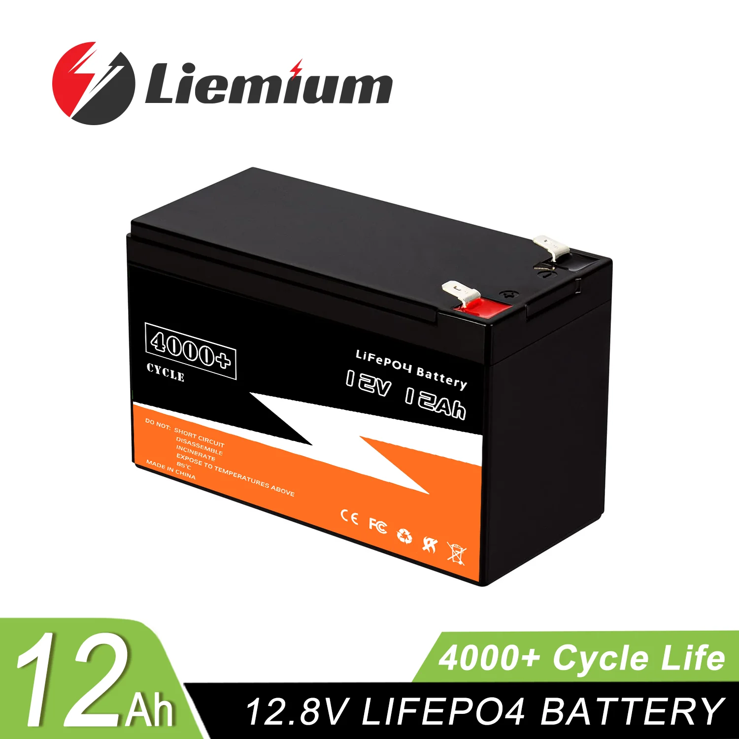 

New LiFePO4 Battery 12V 12Ah 20A Built-in BMS Lithium Iron Phosphate Energy Storage Pack For Kid Scooters 12.8V LiFePO4 Battery