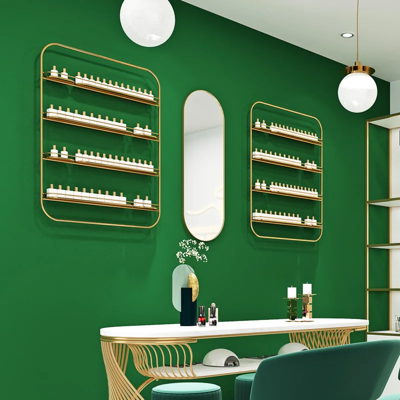 رف حائط بسيط للأظافر، عرض طلاء الأظافر، صالون تجميل، تخزين المشاهير على الإنترنت #5