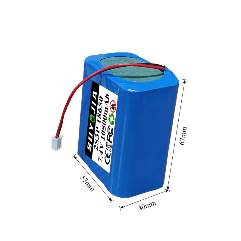 7.4V10500mAh 18650 2S3P Lithium Battery Pack Suitable for Various DIY Electronic Projects and Backup Power Supplies