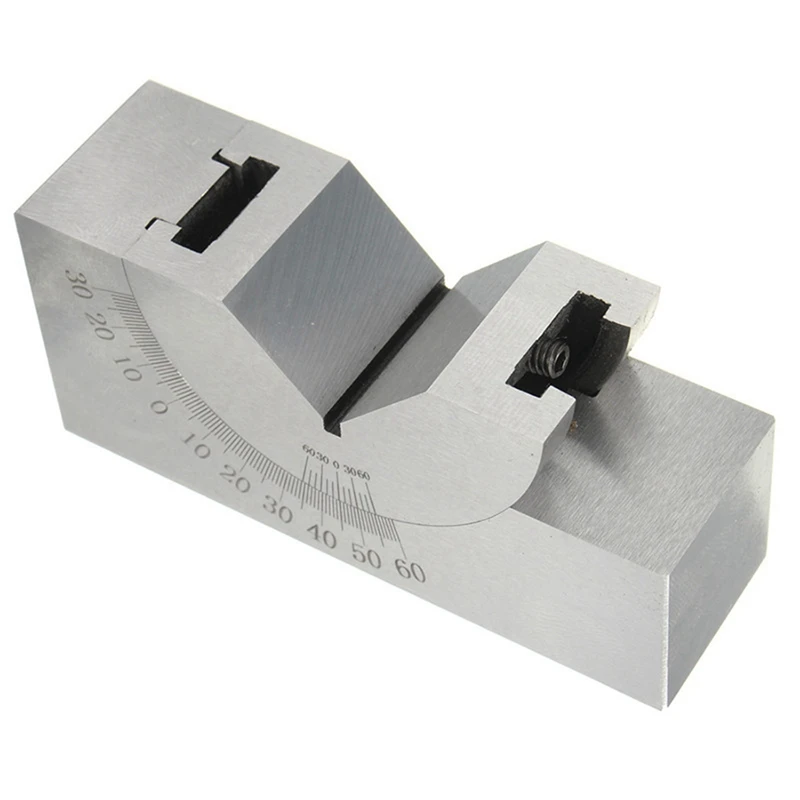 5Pcs 75X25x32mm Precision Mini Adjustable Angle V Block Milling 0 Degree To 60 Degree