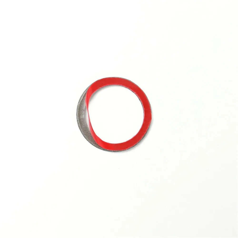 Botón de arranque y parada de motor de coche, anillo de interruptor embellecedor, calcomanías negras de fibra de carbono, accesorios interiores para