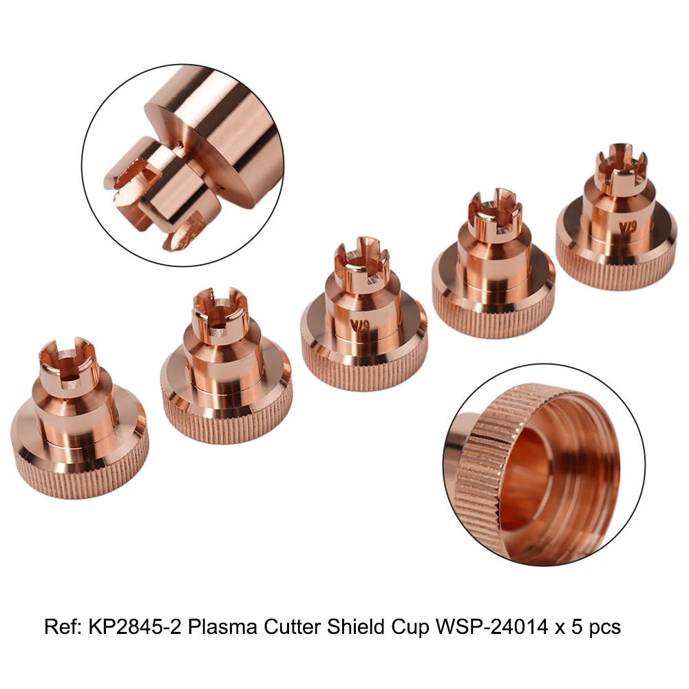 Useful Brand New Hot Sale Practical Shield Cup for plasma Parts for plasma Replace Part 5pcs Accessories Cutter