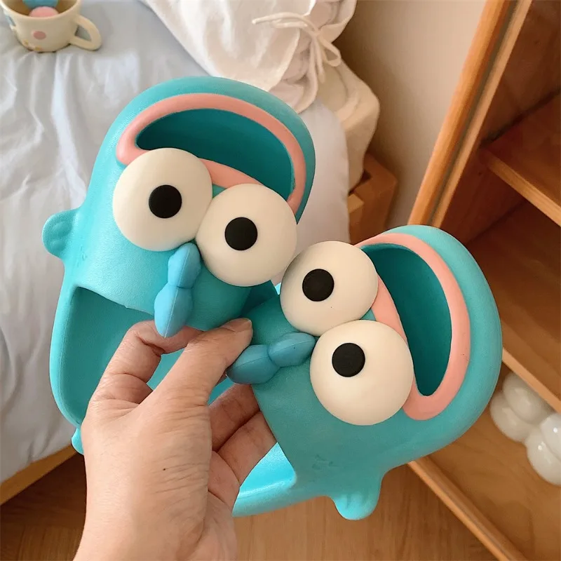 

Mermaid Hanton Ugly Fish Slippers Cartoon Peripherals Cute Lightweight Comfy Indoor Outdoor Home Slippers Exquisite Couples Gift