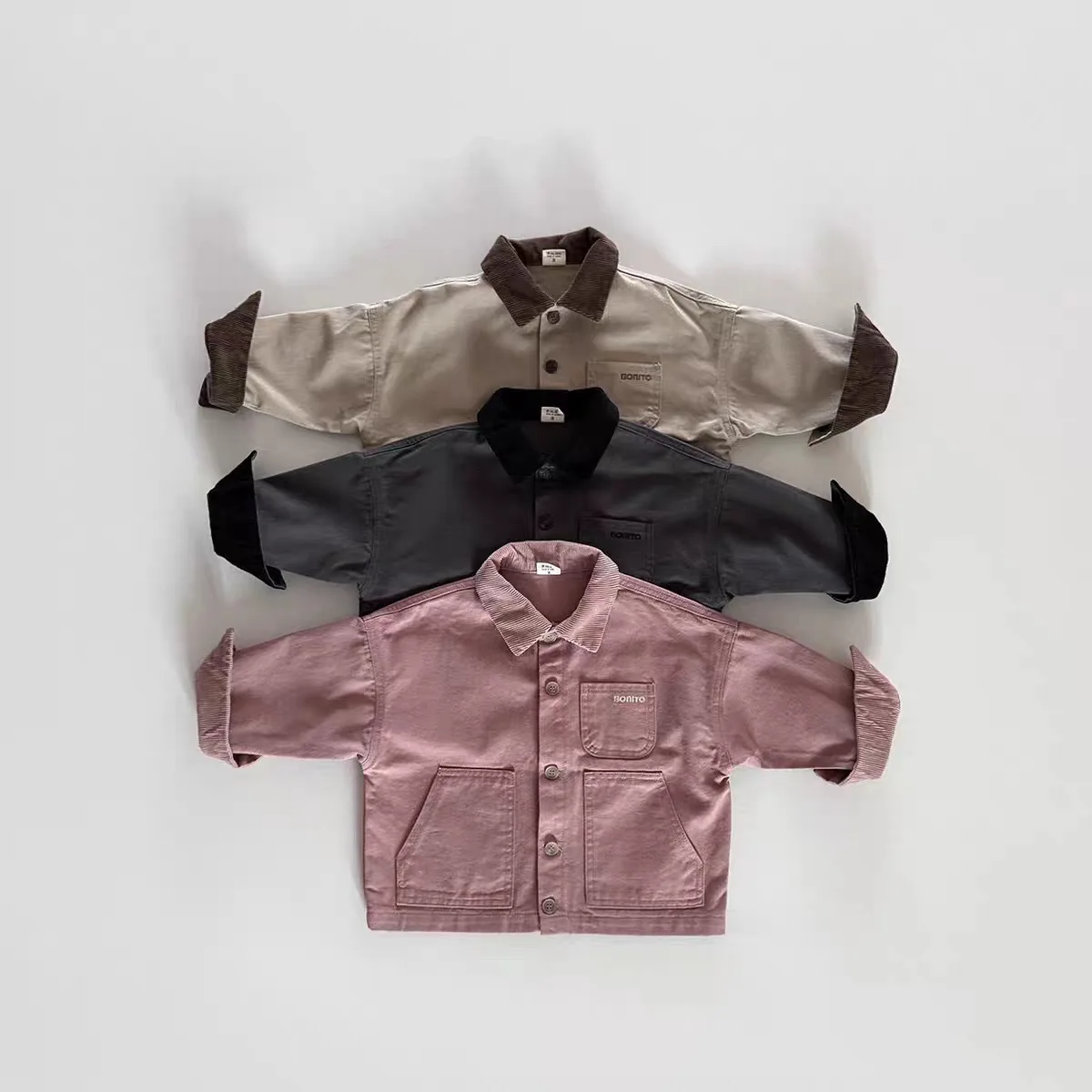 

2025 Autumn New Baby Long Sleeve Coat Solid Infant Girls Casual Cardigan Fashion Children Shirts Coat Cotton Toddler Clothes