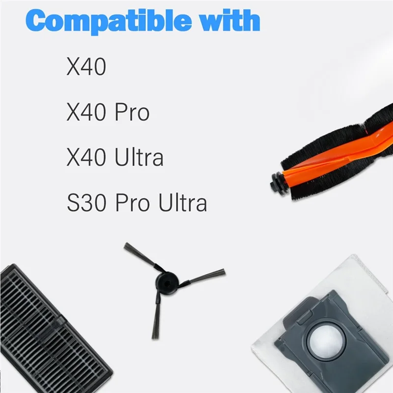 

【Распродажа】расходные материалы для Dreame X40 Ultra/X40 Pro подметальный робот основная роликовая щетка ткань для швабры HEPA-фильтр пылесборник Accesso