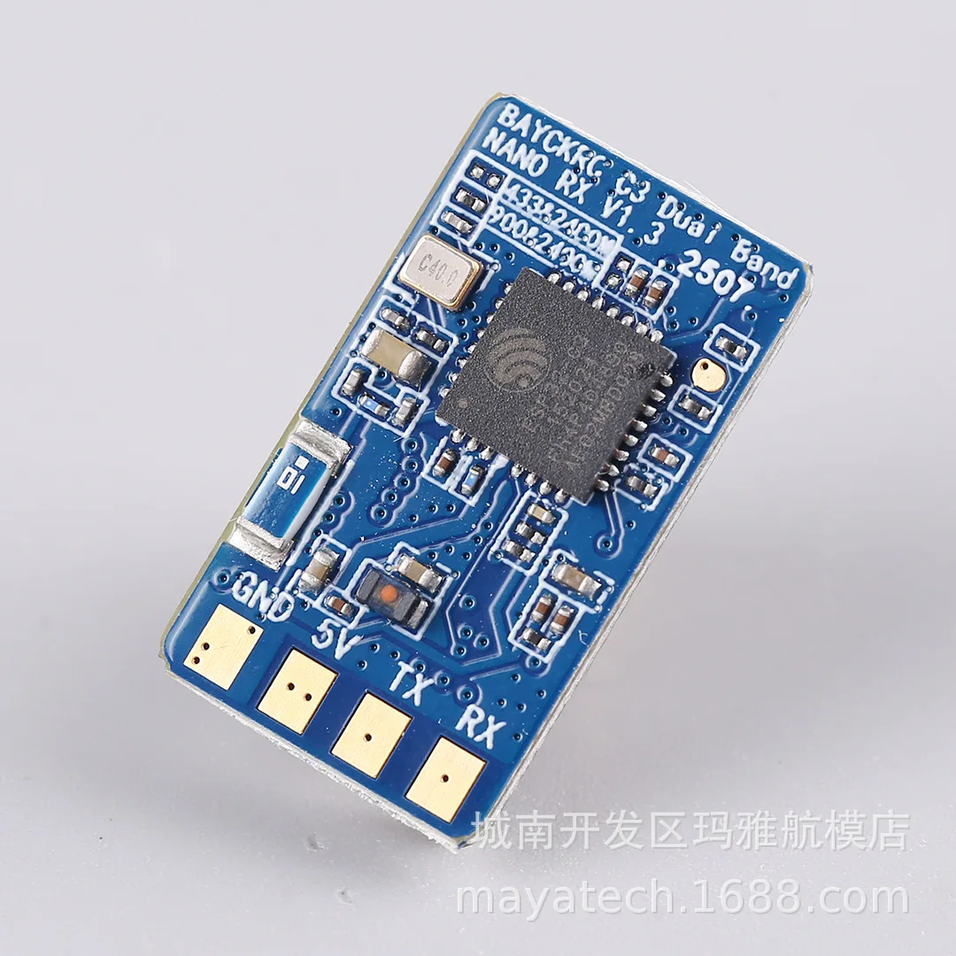 BAYCKRC C3 Receiver With Antenna 900/2400 Dual Band Nano RX 100MW Temperature Compensated Crystal TCXO for RC Airplane Drone
