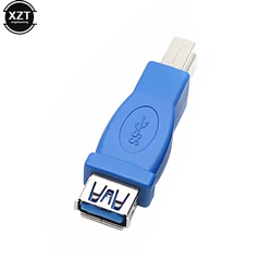 1 szt. Wyprzedaż USB 3.0 typ A żeński na typ B męski Adapter złącza wtykowego USB 3.0 Adapter konwertera AF na BM