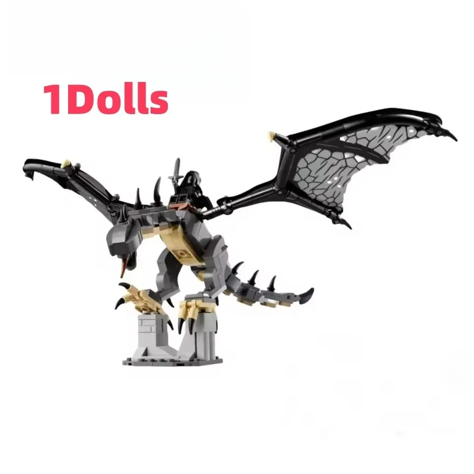 Filmfigur Schwarzer Dämonen-Drache Modell, Heim-Desktop-Dekoration, Feiertags- und Geburtstagsgeschenk für Sammler – Detail 1