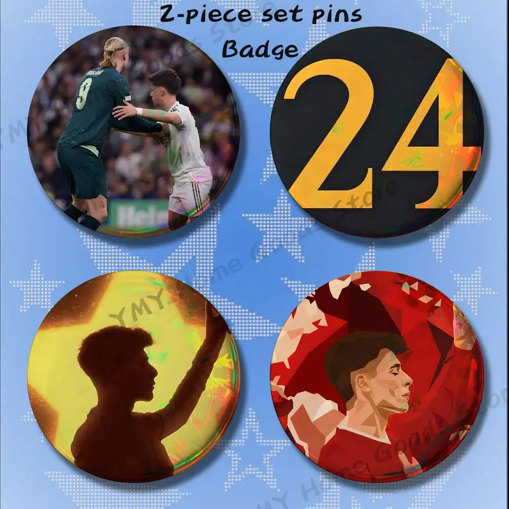 Soccer New Star A-Arda Guler 2-piece set Free Mix Backpack Clothes Jewelry Accessories Round Badge Collection Gifts