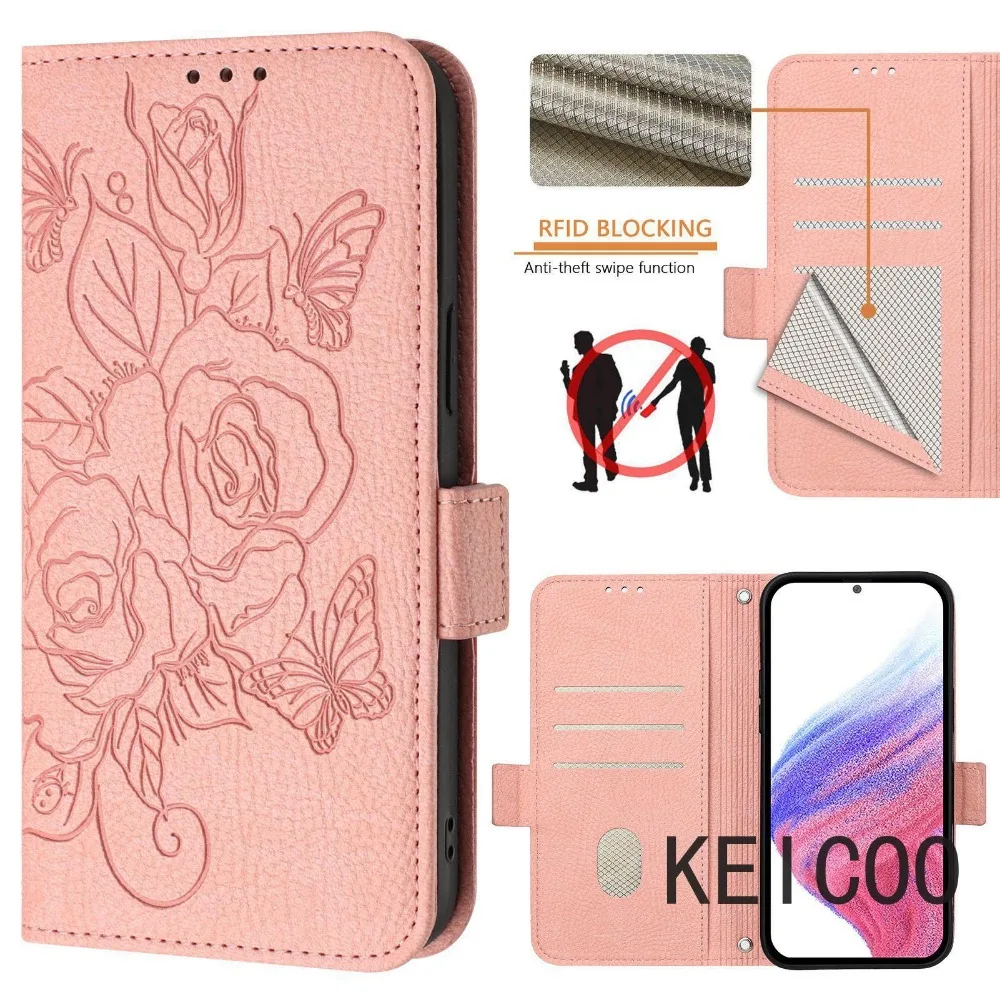 Anti-Drop Covers for TCL 30 30T 30Z 40 40 T XL Pattern Printed Rose Multi-Card Slot Solid Color Cases Screen Protection Shell