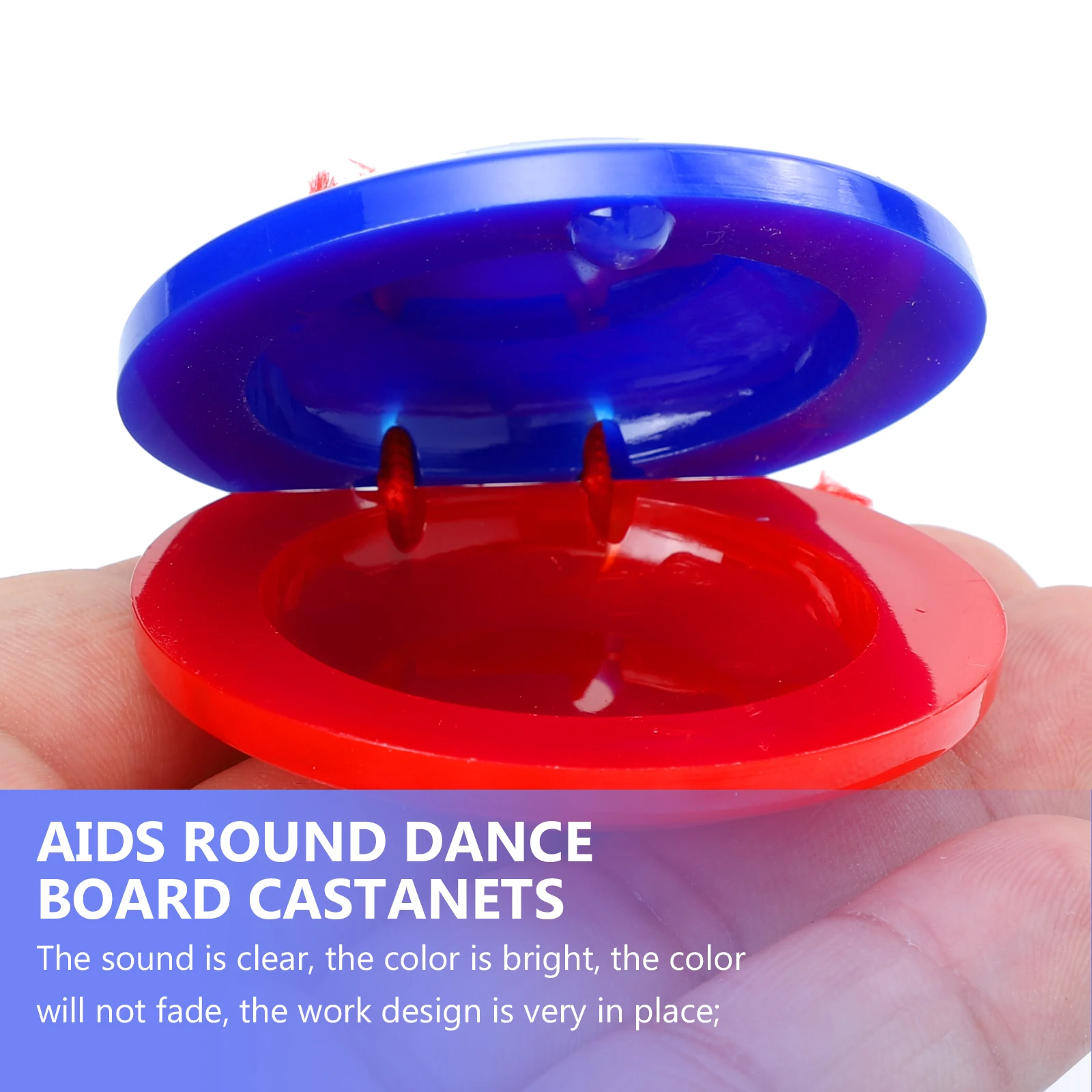 

10 Pcs Tambourine Round Dance Board Castanet Percussion Toy Castanets Kids Musical