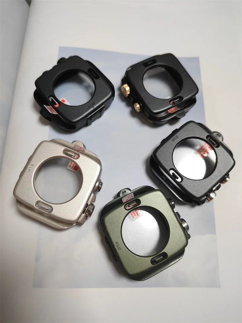 Metal Case For Apple Watch Ultra Band Series 9 8 7 45mm 6 5 SE 44mm PC Bumper Screen Protector Cover IWatch 10 46mm Alloy Cases