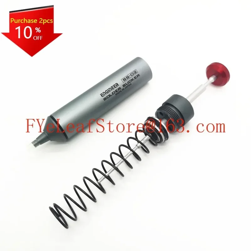 

SS-02 Strong Small Hand Portable High Temperature Resistant Manual Glue Nozzle Vacuum Solder Sucker Pump