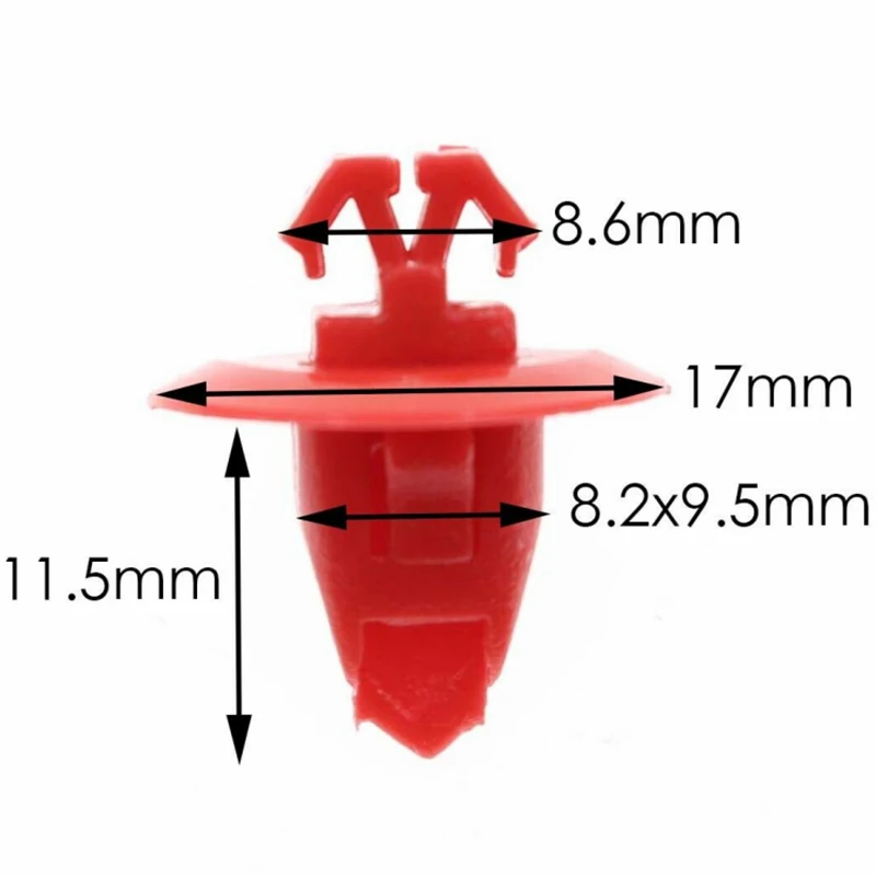 20Pcs For 8MM Hole OE: 90904-67037 Auto Door Trim Panel Retainer Clips Plastic Car Rivet Fastener Clip