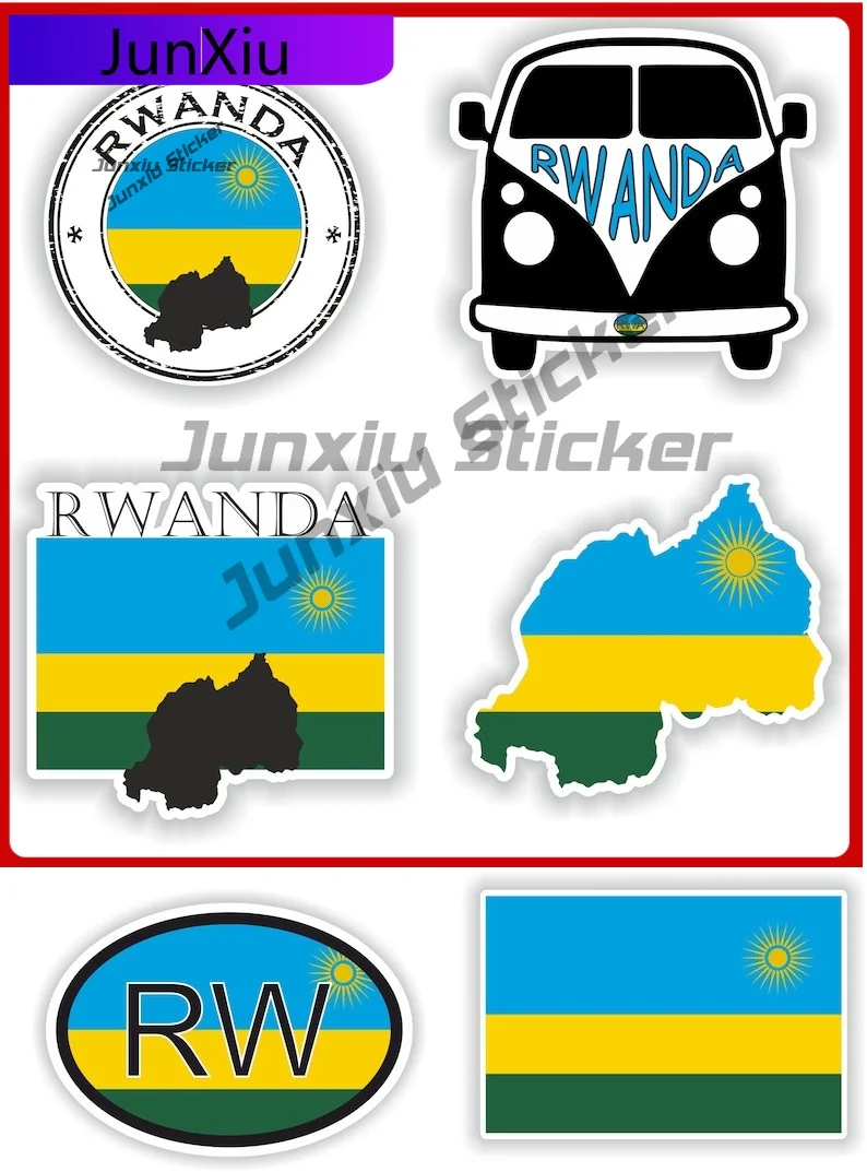

Rwanda Flag Vinyl Decals A Set Of Six Pieces Stickers Pour Camping Car Logo Stickers Personalized Custom Decals Bike Accessories
