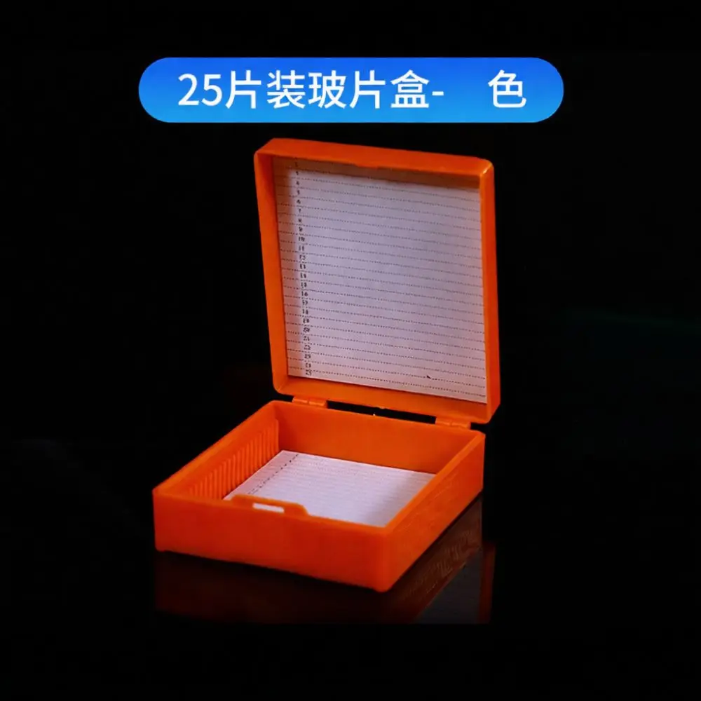 Microscope Slide Holder Storage Box Laboratory Pathology Specimen Case Organizer Secure Buckle For Science Lab Experiments - view 5