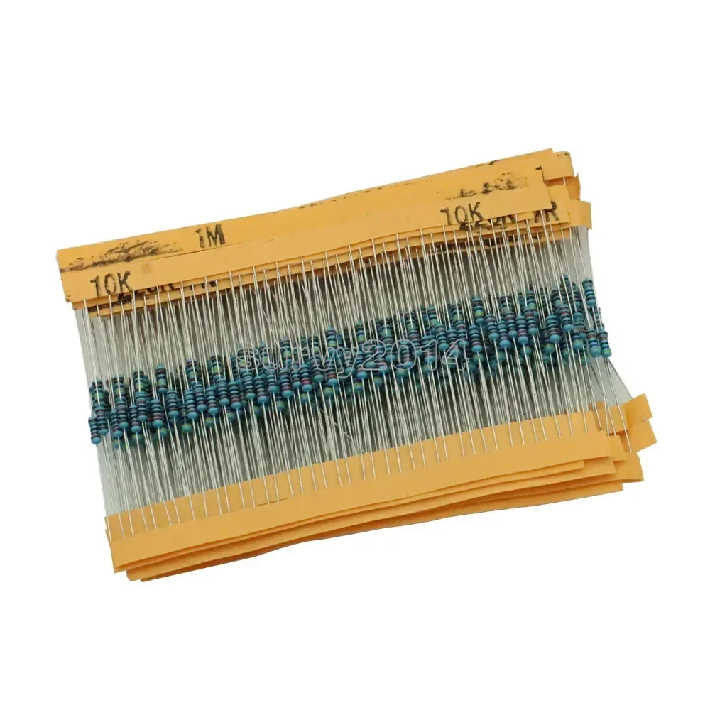 400Pcs 1/4w Resistance 1% Metal Film Resistor Resistance 20 kinds Each 20Pcs For arduino development board